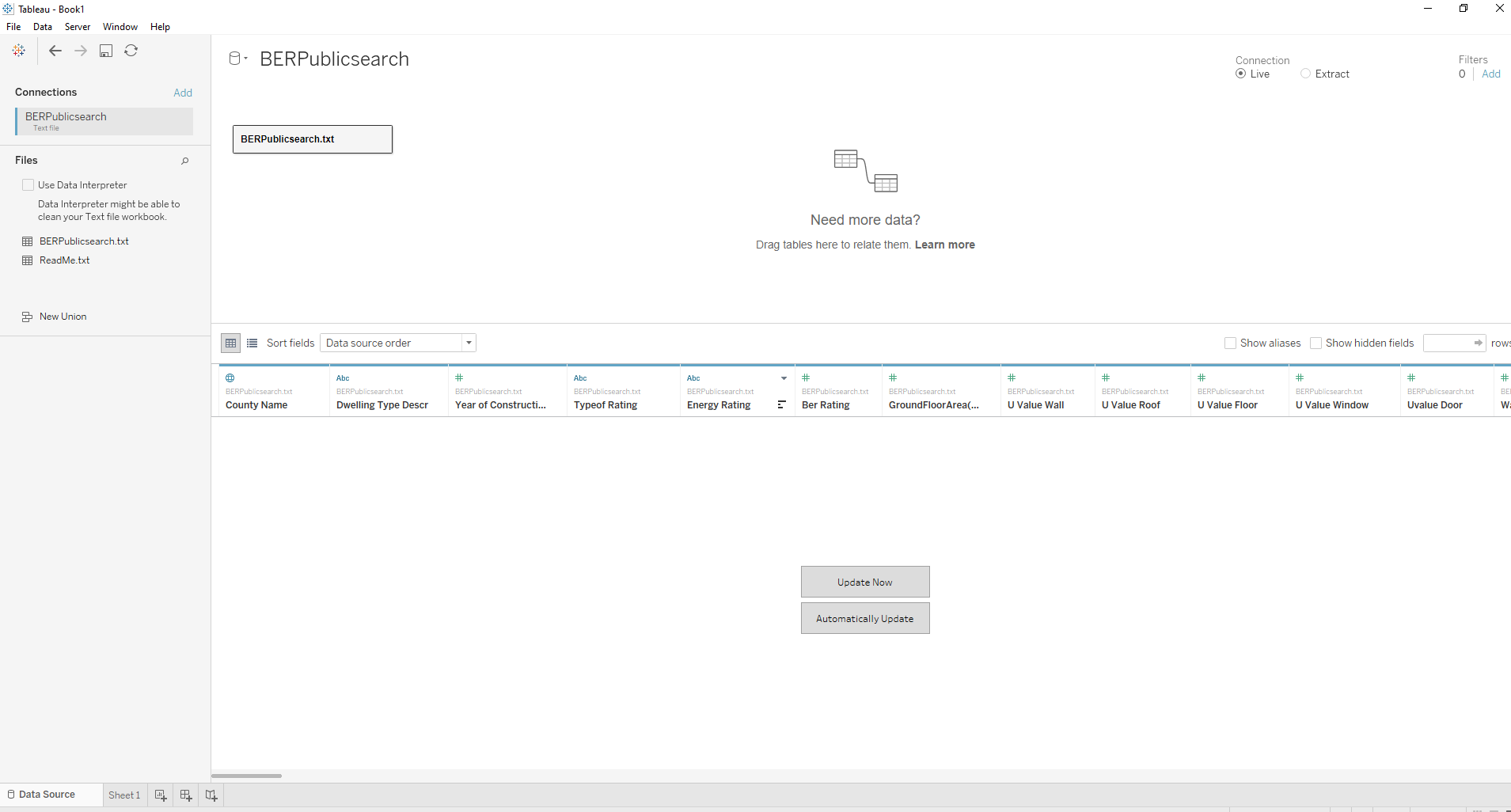 tableau read zip file